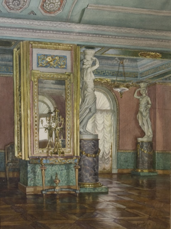 Останкино.Малахитовая гостиная.