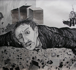 «Автопортрет з революційними матросами».