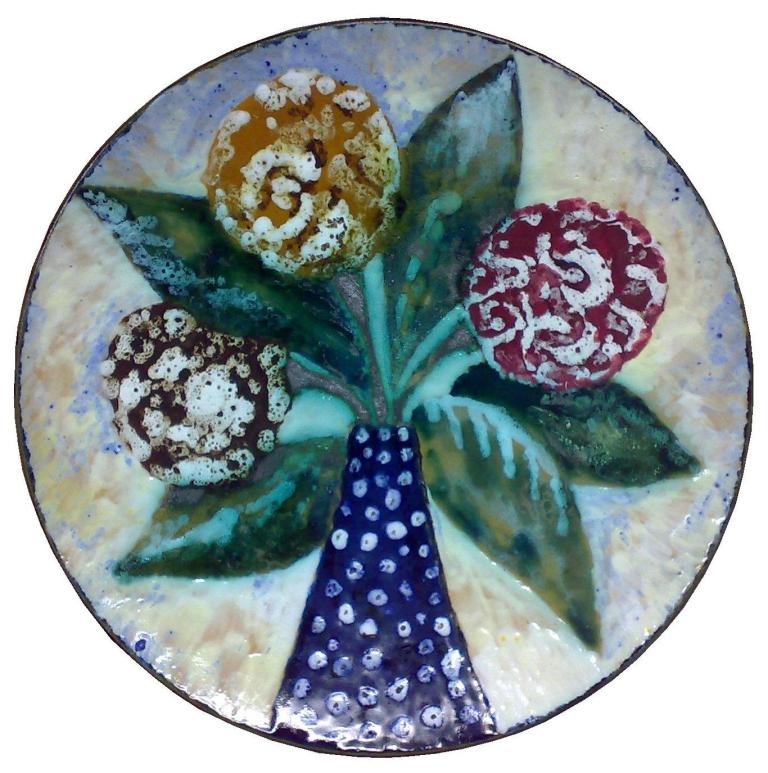 Дек.блюдо - Цветы в вазе