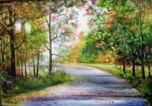 Дорога в лесу