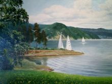 На красноярском море. Турбаза "Парус"