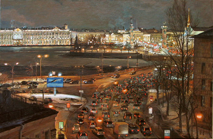 Зимний Дворец.(вид из окна). 