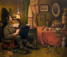 " В мастерской (снова чёрный квдрат)"