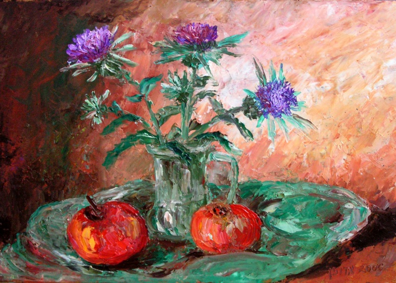 Репейник и яблоки. 2006.