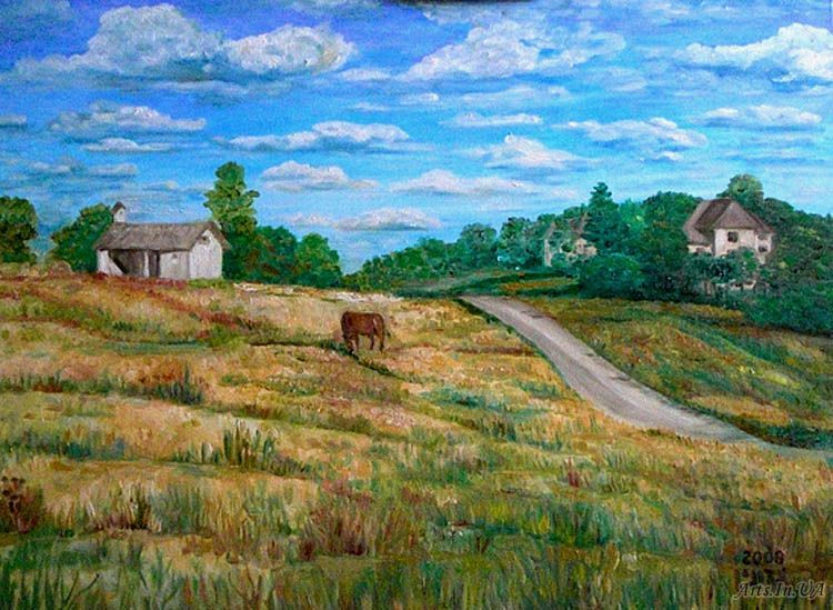 Село Голяма Брестница.2008.х.м.60х80