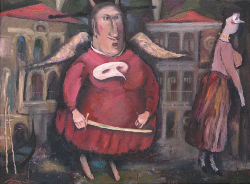 Карнавал. Венеция. Черт и девка. 