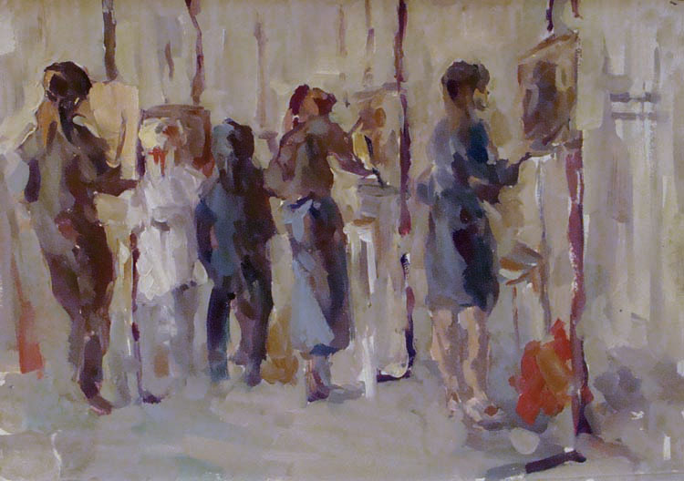 В мастерской. Этюд