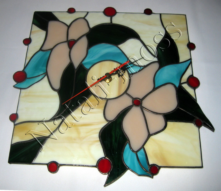 Часы. Цветы.