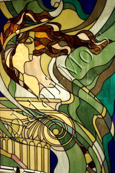 Витраж. Греческие мотивы.