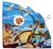 Витраж. Райская птичка.