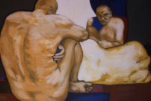 тёмно-синие тени