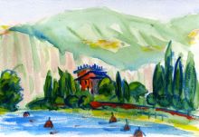 Бухта на озере Гарда