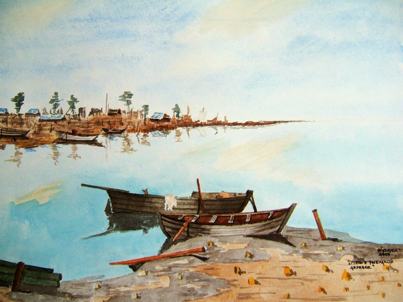 Утро в рыбацкой деревне