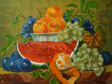 Натюрморт с персиками