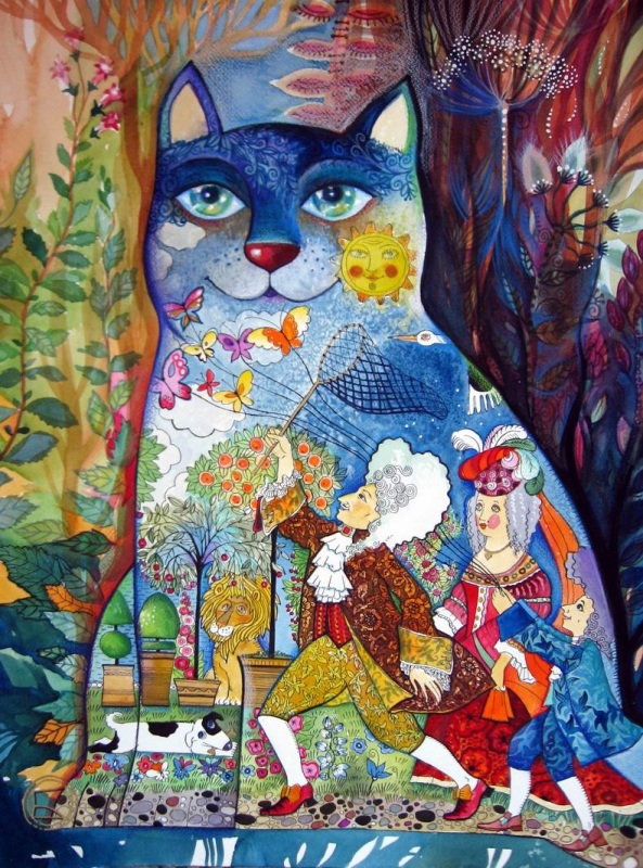 Людовик  XIV  ловит бабочек...