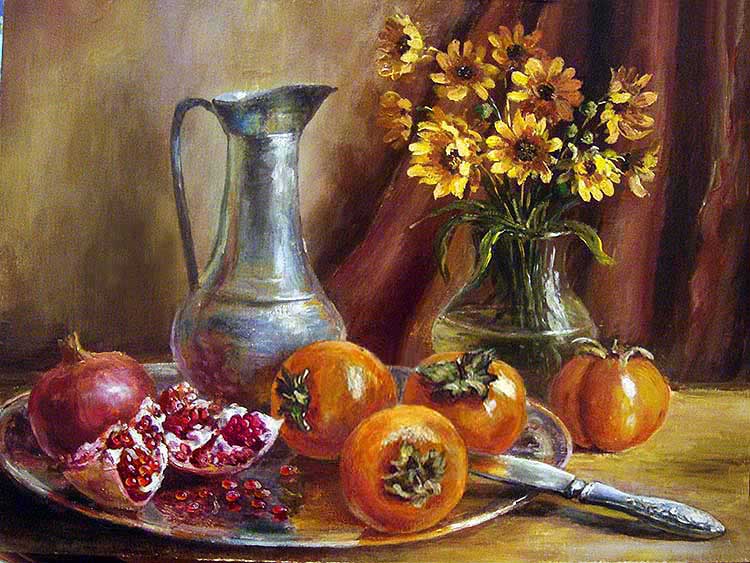 Любимые фрукты моего друга, 30х40