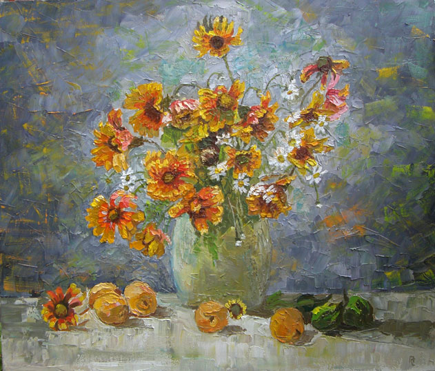 Натюрморт с абрикосами