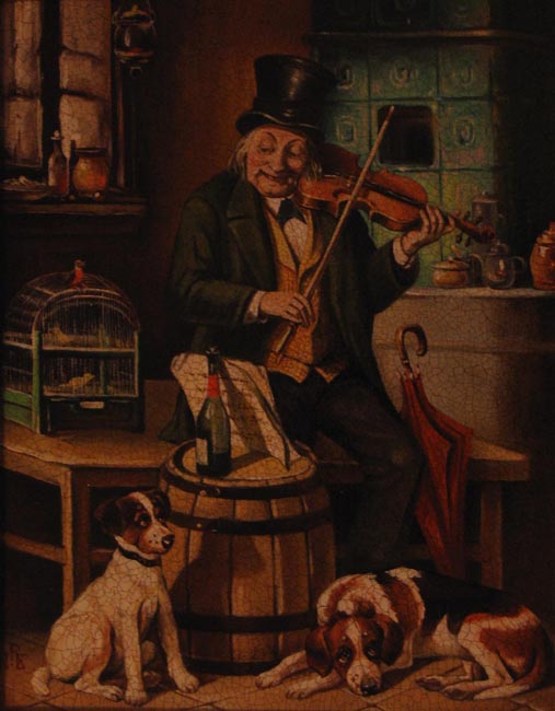 Музыка для друзей. холст, масло30х40