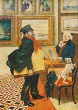 В галерее. холст, масло .45х60