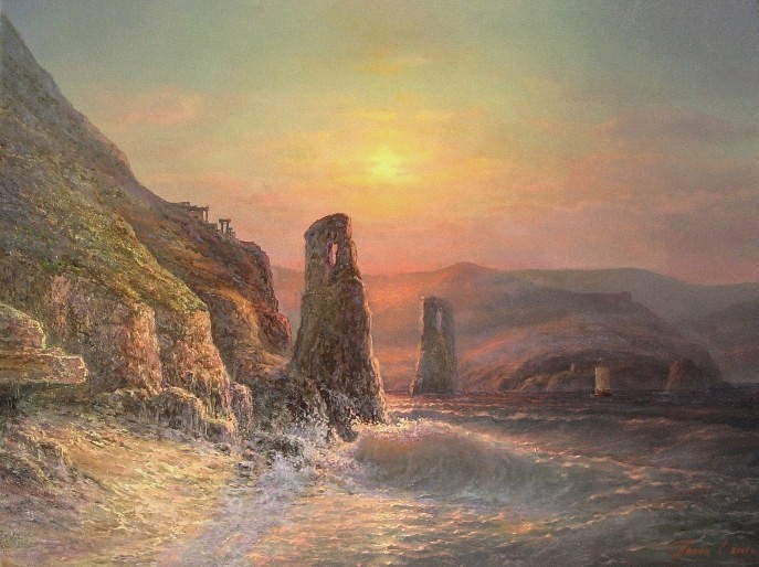 Вечер на море