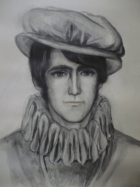 Портрет молодого человека в старинном костюме