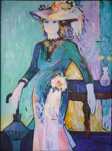 Женщина с зонтиком