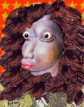 Портрет актрисы Вупи Голдберг.