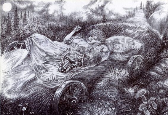 Травы - мары, скрип колес...