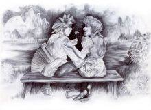 Вечером на лавочке