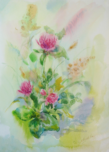 Букетик с клевером