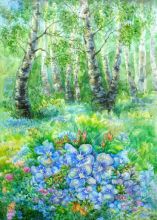 В роще весной...