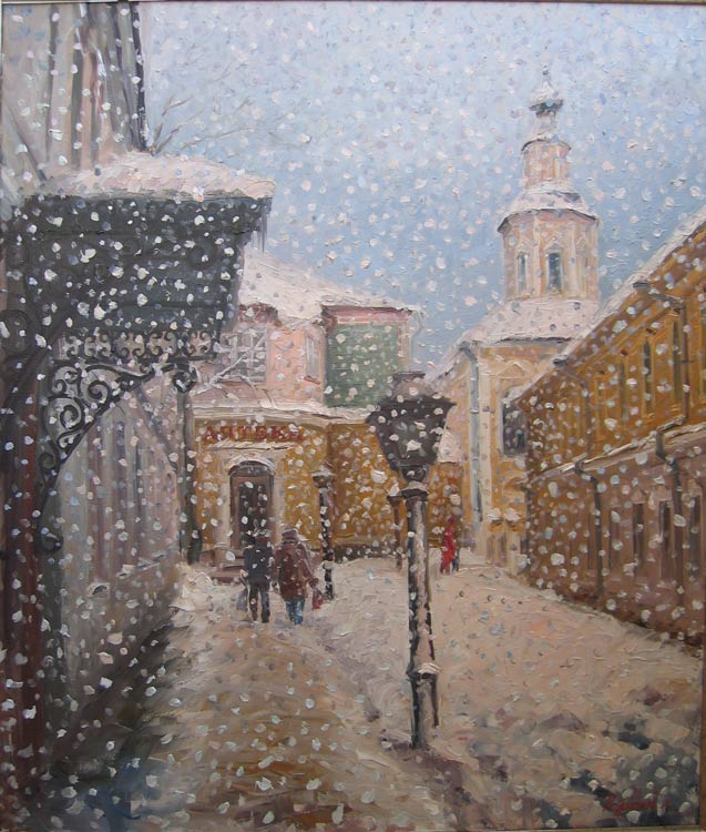 мартовский снегопад