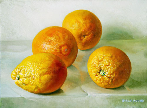 Натюрморт с апельсинами