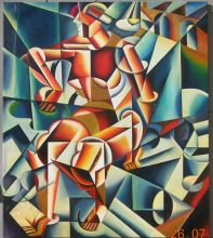 вариация на тему картины Удальцовой "В баре"