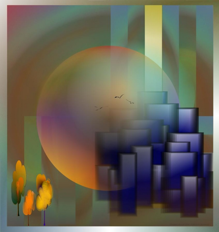 Осенний восход.