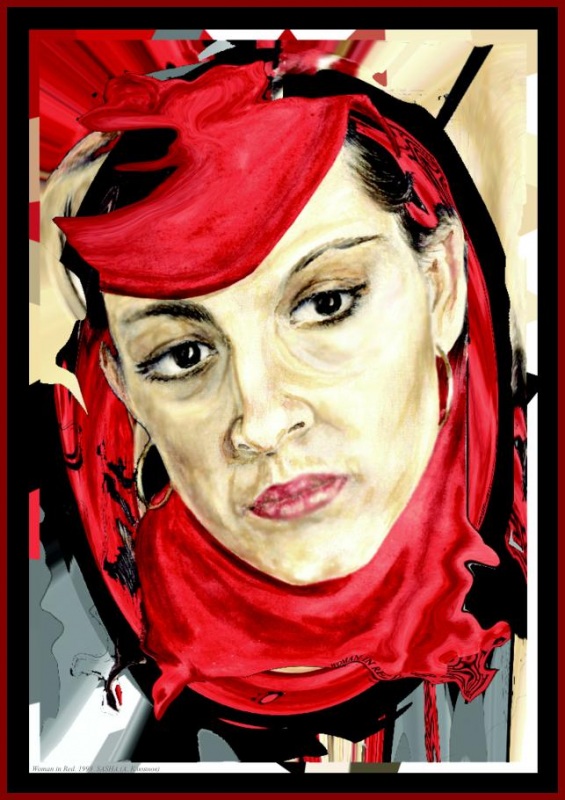 Женщина в красном