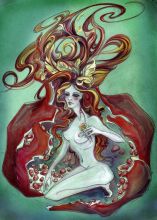 Бела, как молоко, румяна, как кровь.