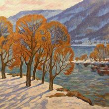 "Начало весны на Енисее". 1987 г.