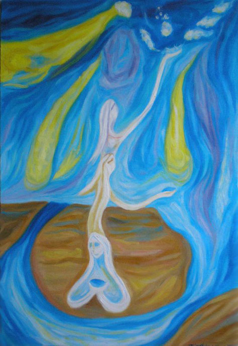 Воду в руках несла