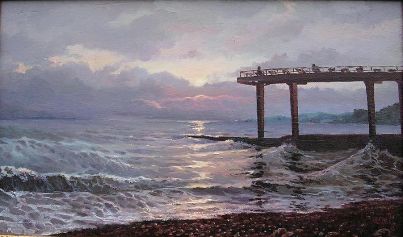 Закат в Адлере