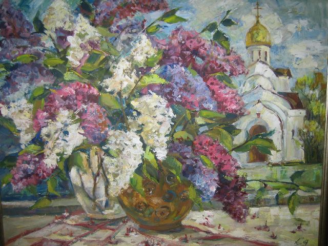 Сирень цветёт