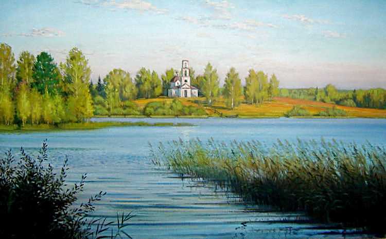 Летний вечер на озере