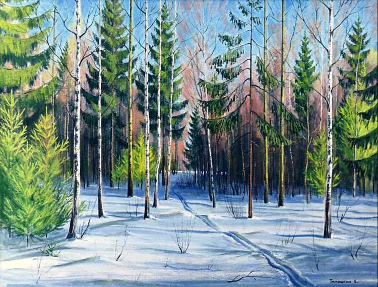 Март в лесу