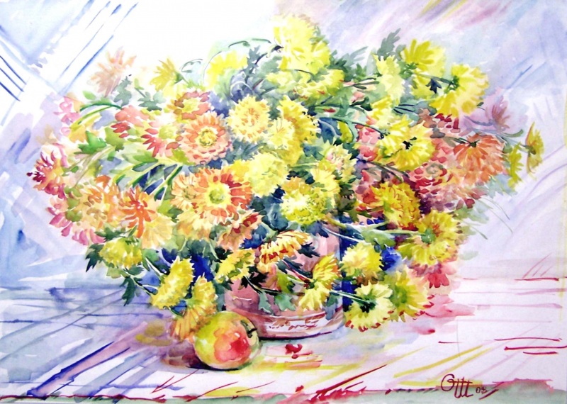 Хризантемы