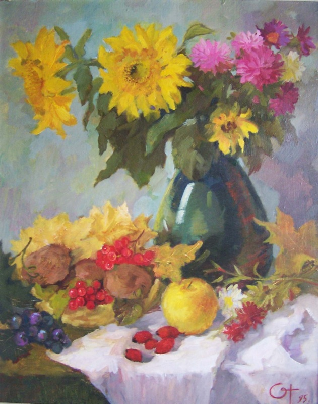 Натюрморт с подсолнухом 