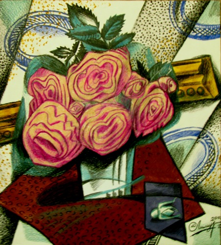 Букет.Чайная роза.