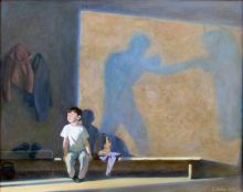 В боксерском зале