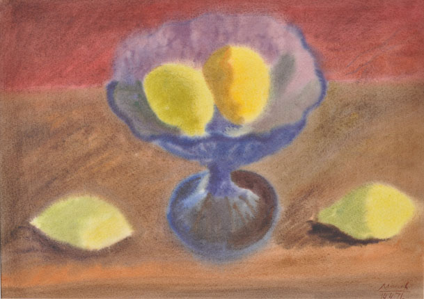 Ваза с лимонами