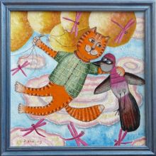 и они полетели на воздушных шариках