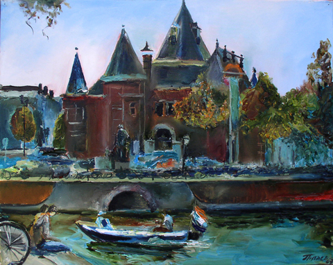 Амстердам. Башни у Торговой площади.